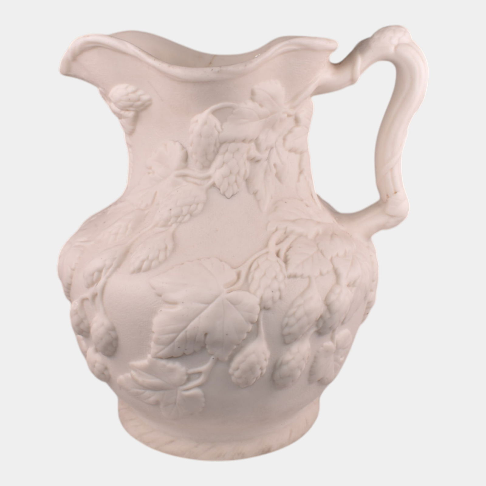 European Vintage White Parian Ware Blackberry Pitcher (1 of 8)