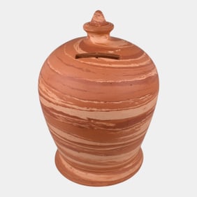 Evans Mission Swirl Vintage Art Pottery Beehive Bank