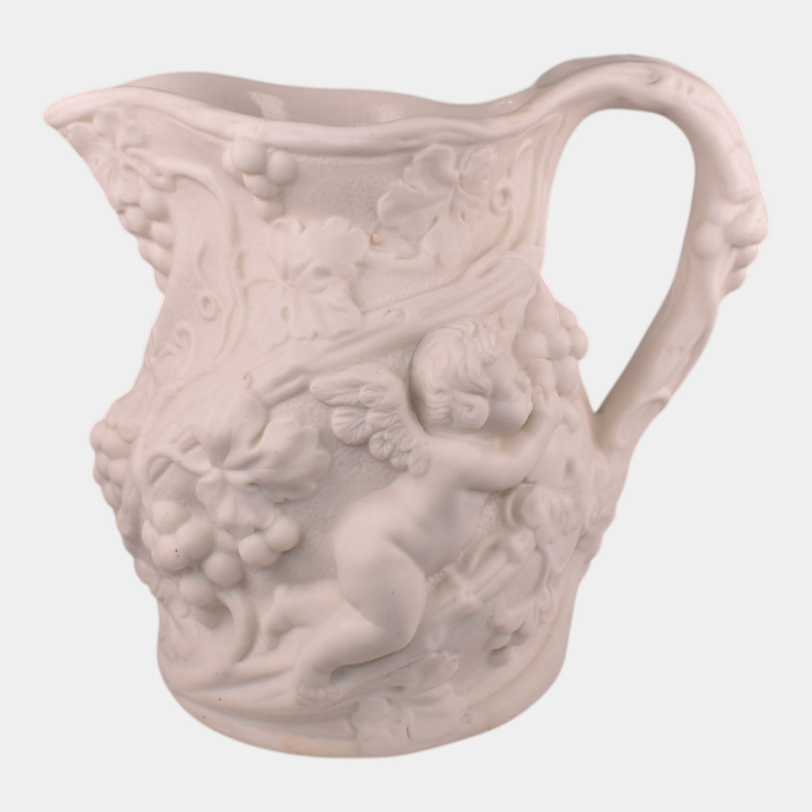 Minton White Parian Ware Cherub Grape Vine Pitcher (1 of 6)