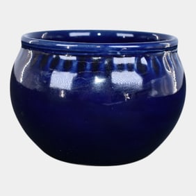 Van Briggle Hand Made and Craved Pottery Blue Fred Wills