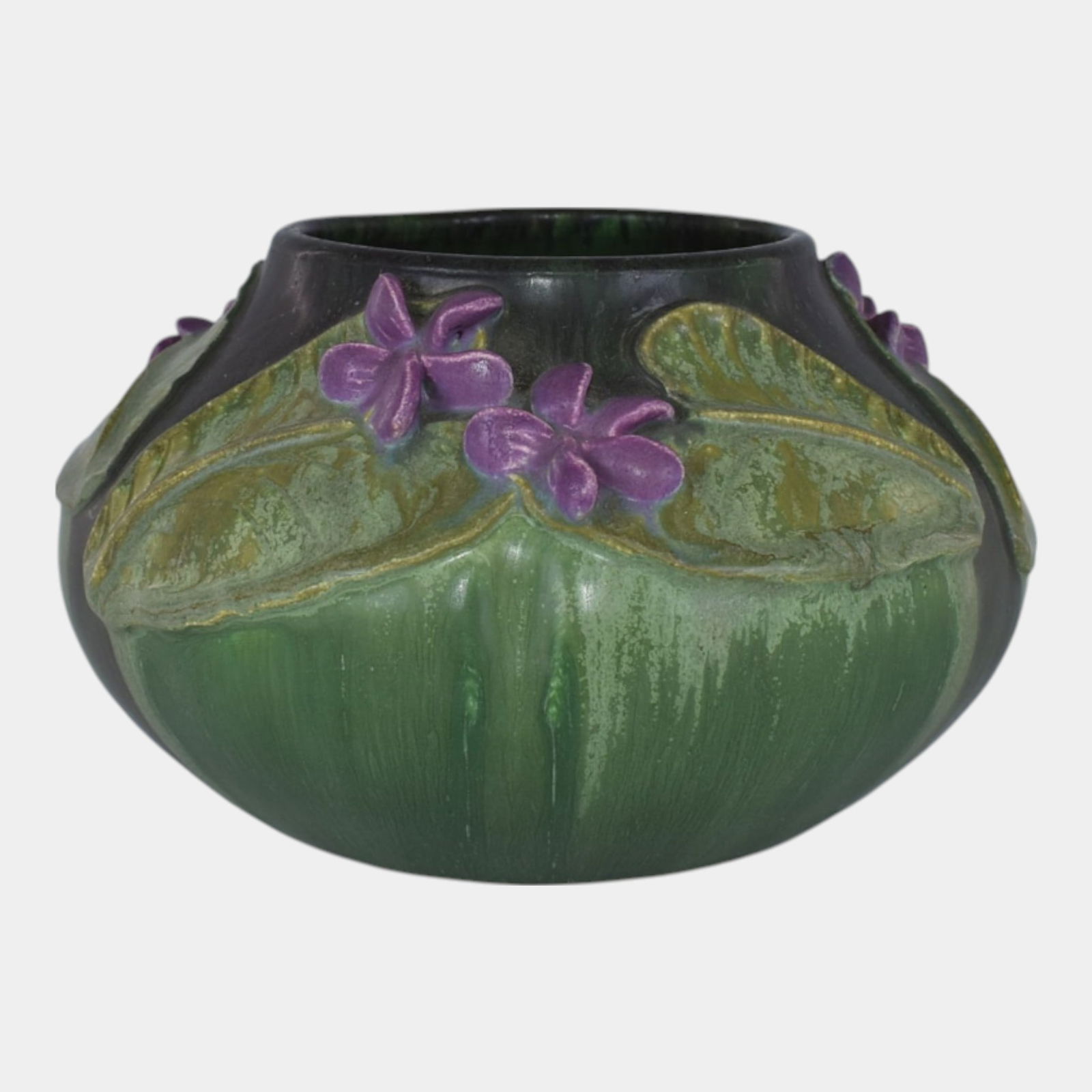 Ephraim Faience Hand Made Pottery Green Flower Vase (1 of 6)