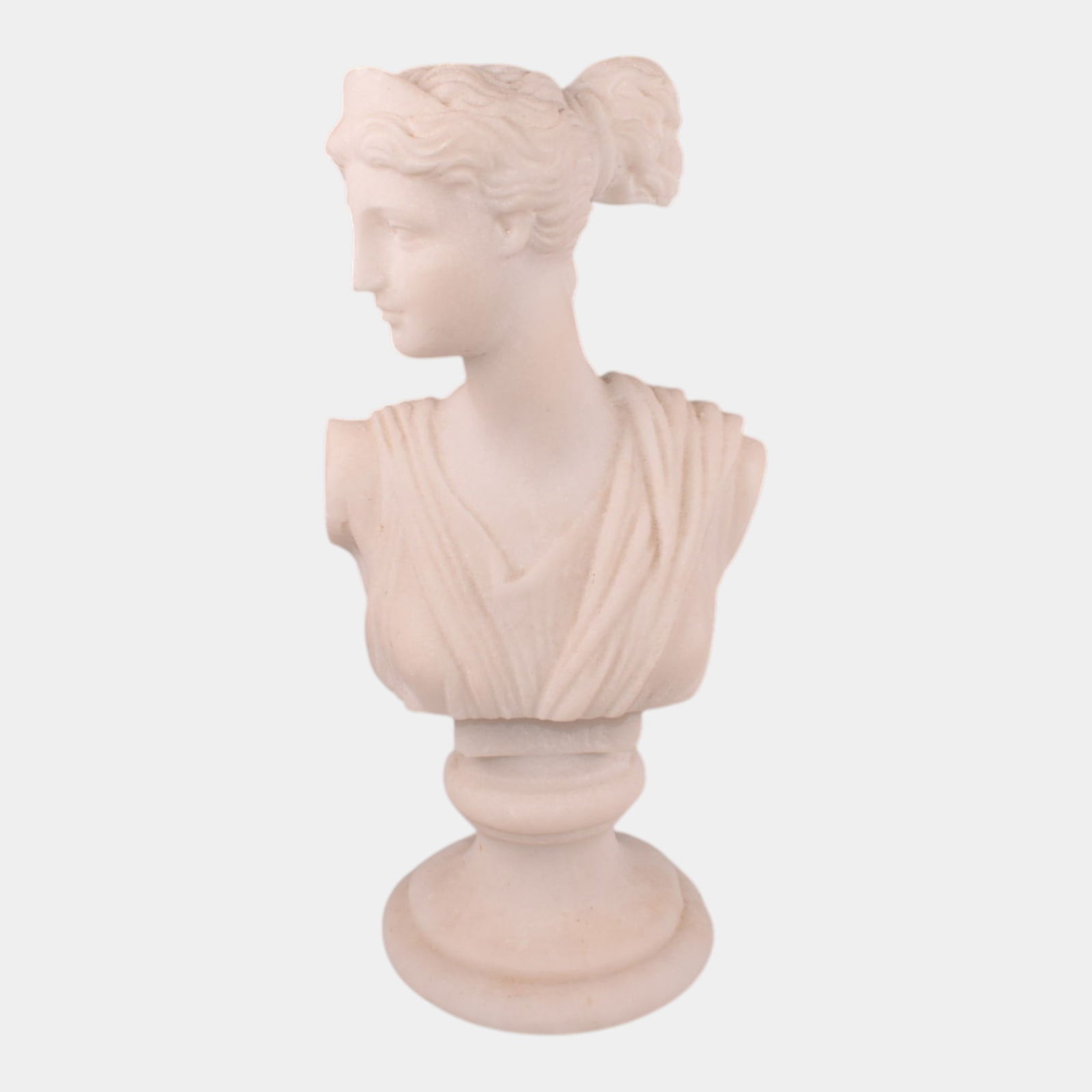 European 19th Century Alabaster Artemis Bust (1 of 6)