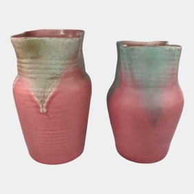 Muncie 1920s Vintage Art Deco Pottery Ceramic Vases