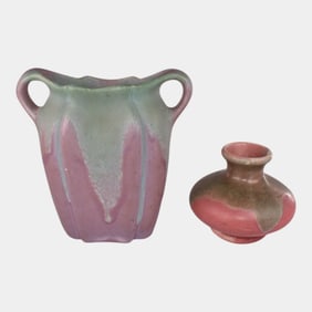 Muncie 1920s Vintage Art Deco Pottery Ceramic Vases