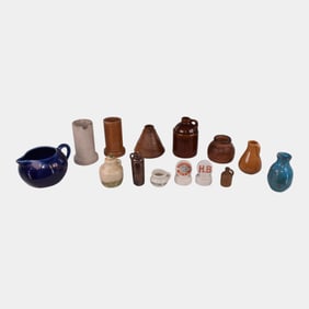 Dickey Clay Sewer Tile Hampshire Pottery Stoneware Rainer Miniature Vase Jug