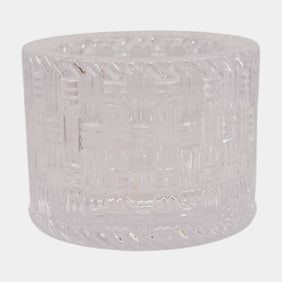 Tiffany & Co Clear Crystal Glass Votive Candle Holder