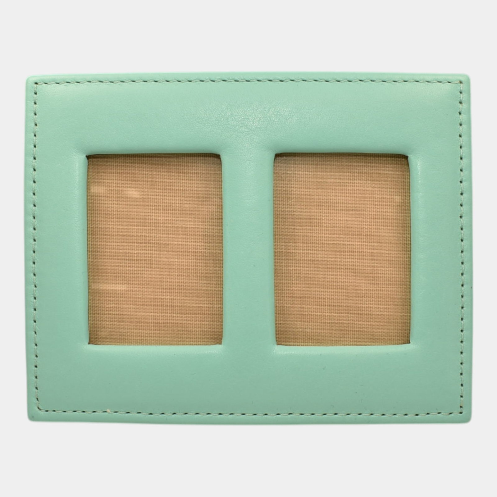 Tiffany & Co Blue Leather Standing Double Picture Frame: Professional, fast, and affordable in house shipping available for all items. Tiffany & Co Blue Leather Standing Double Picture Frame Excellent original condition. No chips, cracks, damage or repair