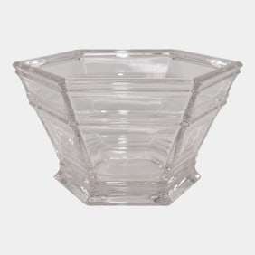 Tiffany & Co Clear Crystal Hexagonal Bowl