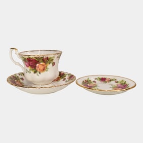 English Royal Albert Old Country Roses Dish Cup and Saucer