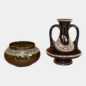 Weller Turada Vintage Art Pottery Vases