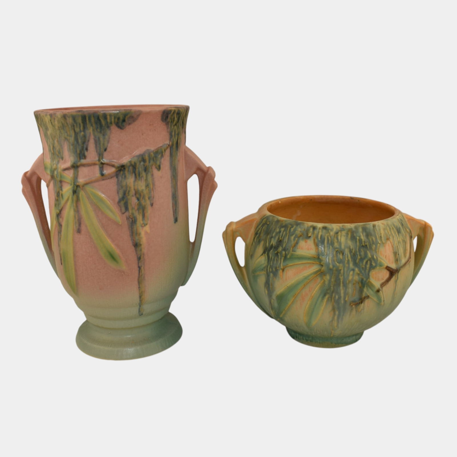 Roseville Moss 1936 Vintage Art Pottery Vases (1 of 10)