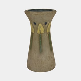 Roseville Mostique Gray 1916 Vintage Arts and Crafts Pottery Ceramic Vase 164-6