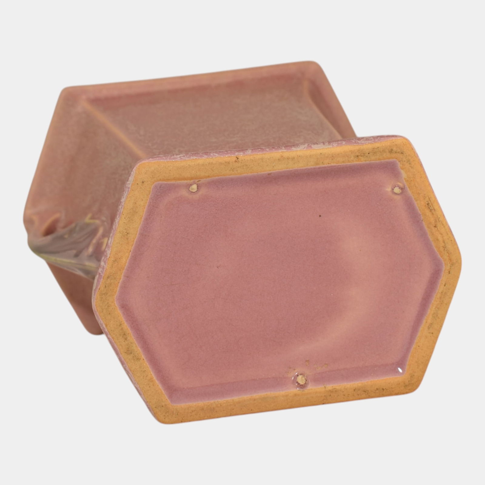 Roseville Tuscany Pink 1927 Vintage Art Pottery Ceramic Vase 70-5 - 6