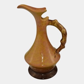 Roseville Wincraft Orange 1948 Mid Century Modern Art Pottery Ceramic Ewer 217-6
