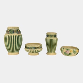 Roseville Corinthian Rozane 1917 Vintage Bowl Planter Vases