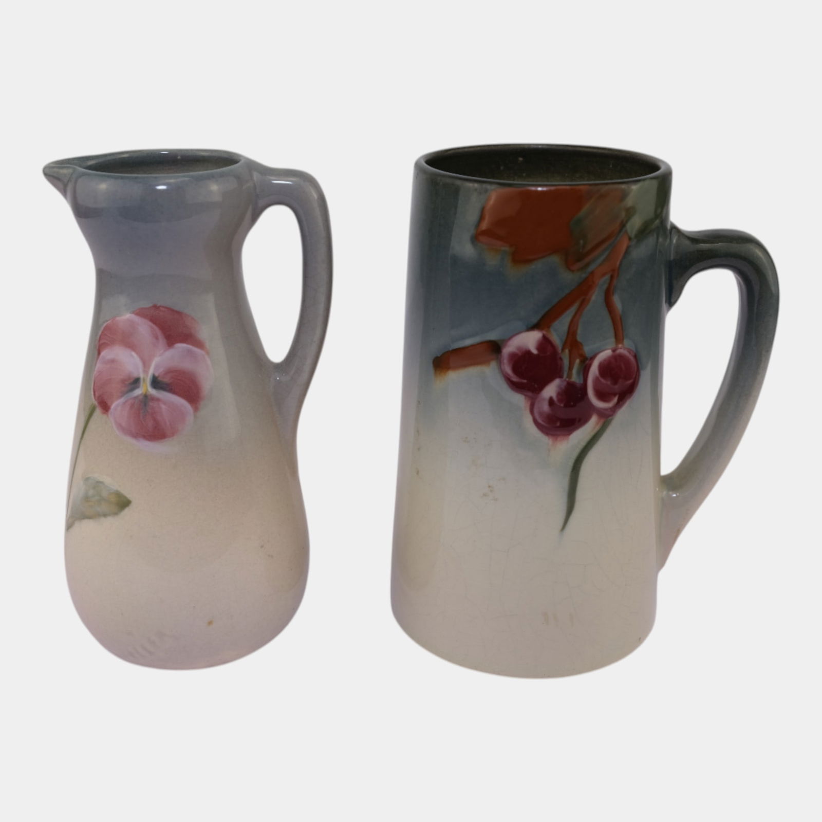 Weller Etna Vintage Art Pottery Ceramic Pitcher And Mug (1 of 3)