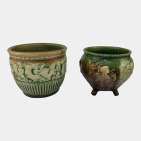 Weller Fairfield Brush McCoy Art Pottery Ceramic Jardinieres