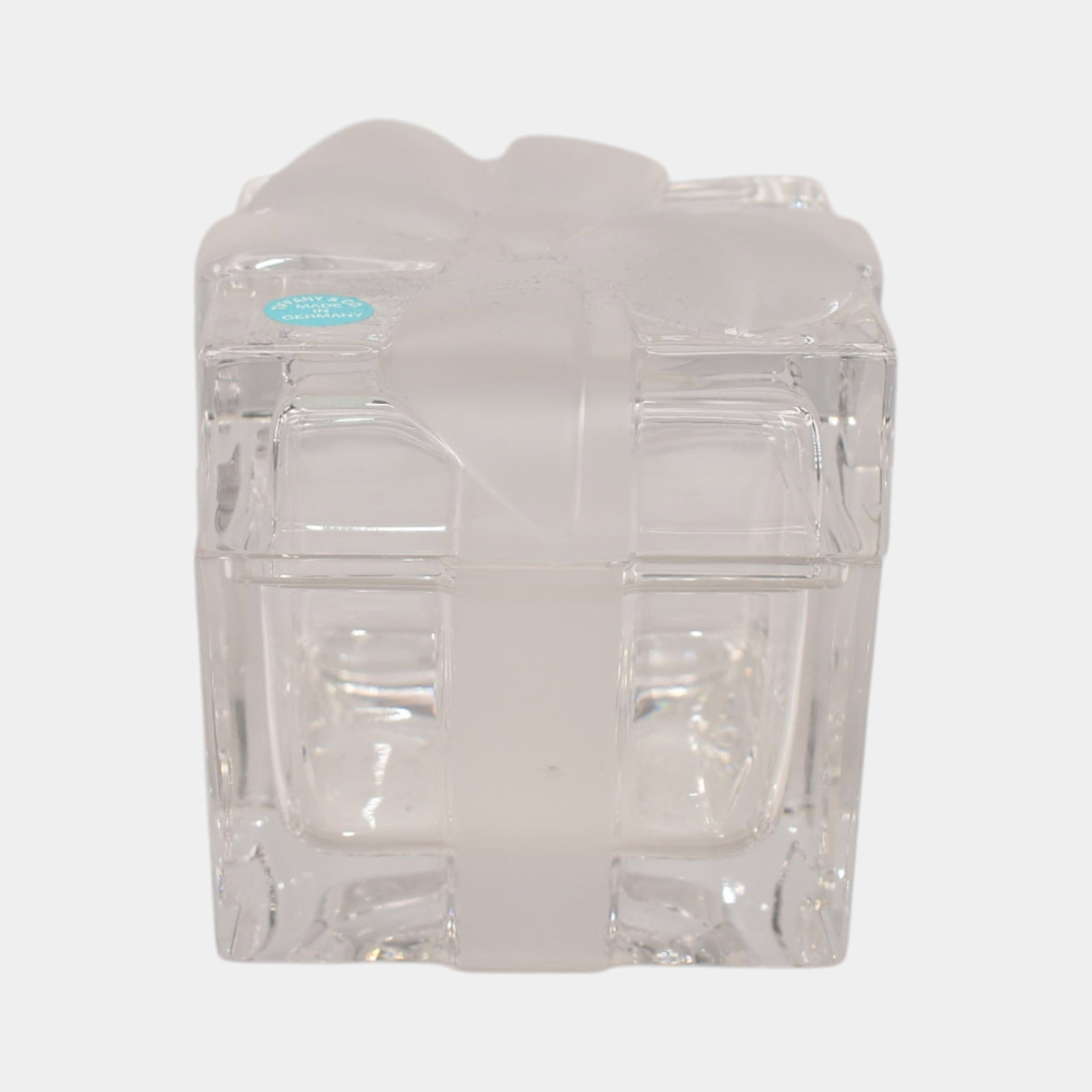 Tiffany & Co Art Pottery Frosted Crystal Gift Box Trinket Box (1 of 6)