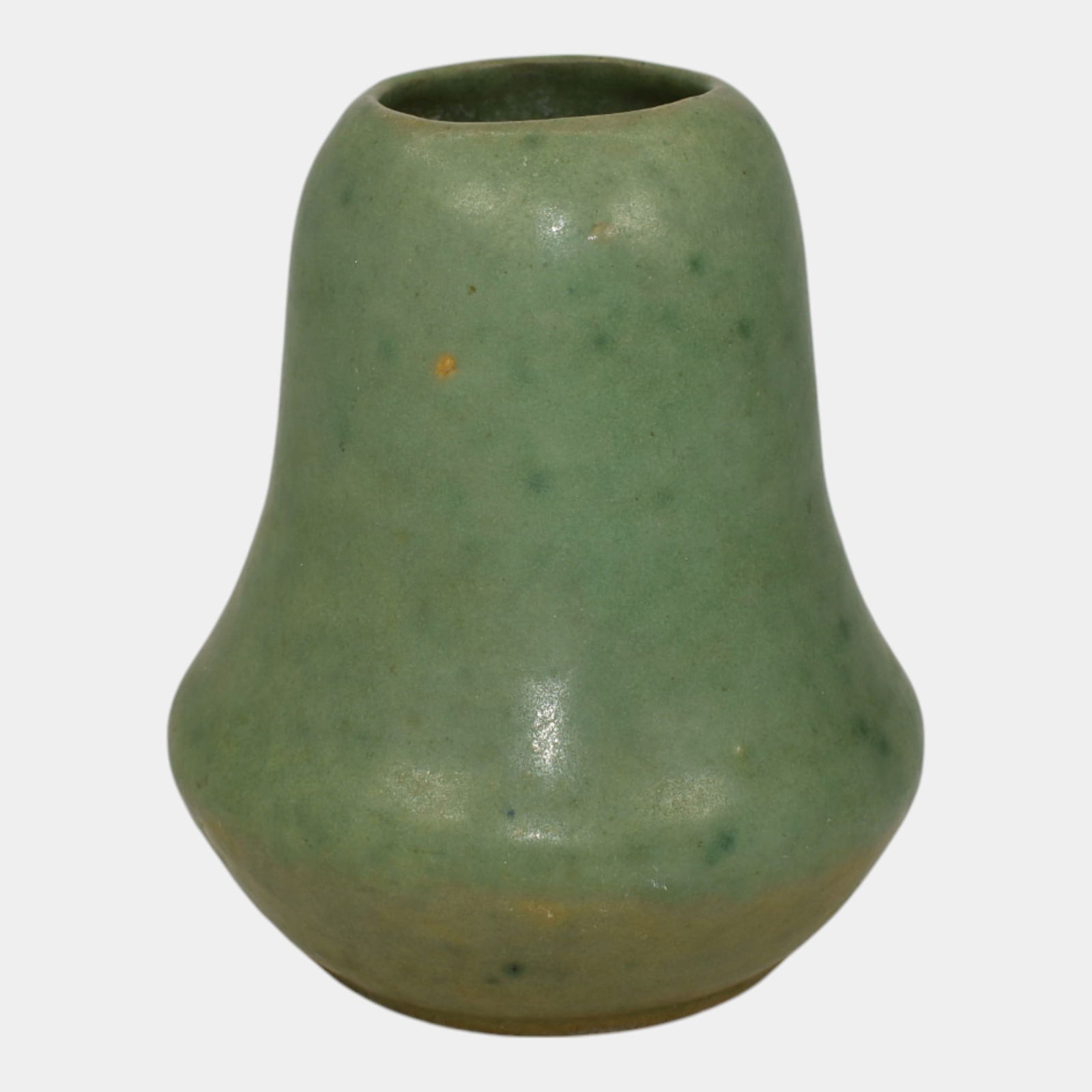 Vintage Arts and Crafts Pottery Matte Green Vase 306 (1 of 6)