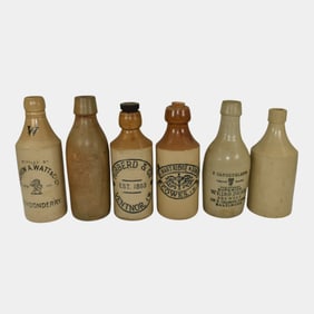 Sandkuhler Hibberd Ferst Andrew Watt Stoneware Beer Brewery Bottles