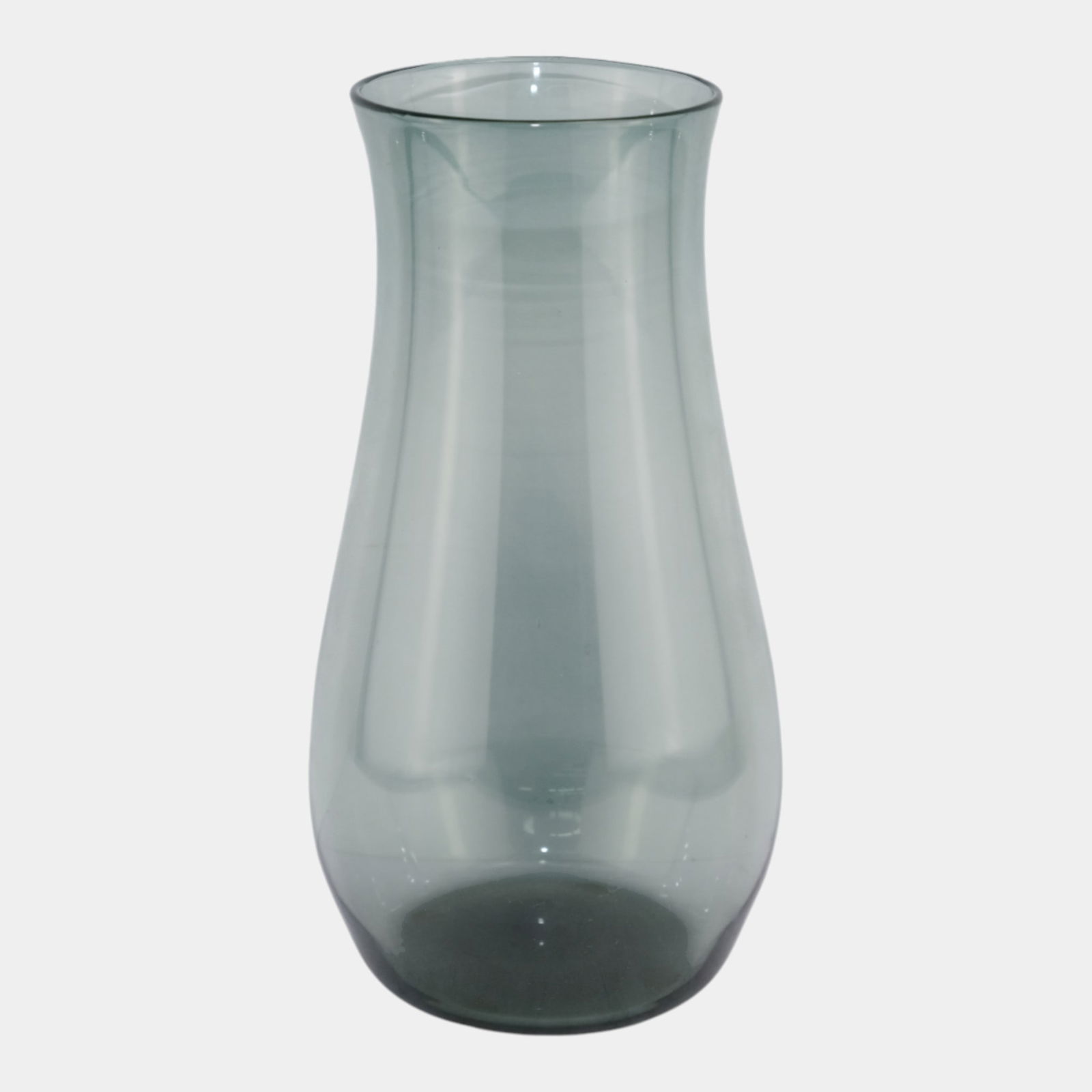 Keith Murray for Stevens & Williams Royal Brierley 1930s Gray Glass Vase: We offer affordable in-house shipping on all items. Keith Murray for Stevens & Williams Royal Brierley 1930s Gray Glass Vase Coolly minimalist and beautifully proportioned, this Art Deco gray glass v