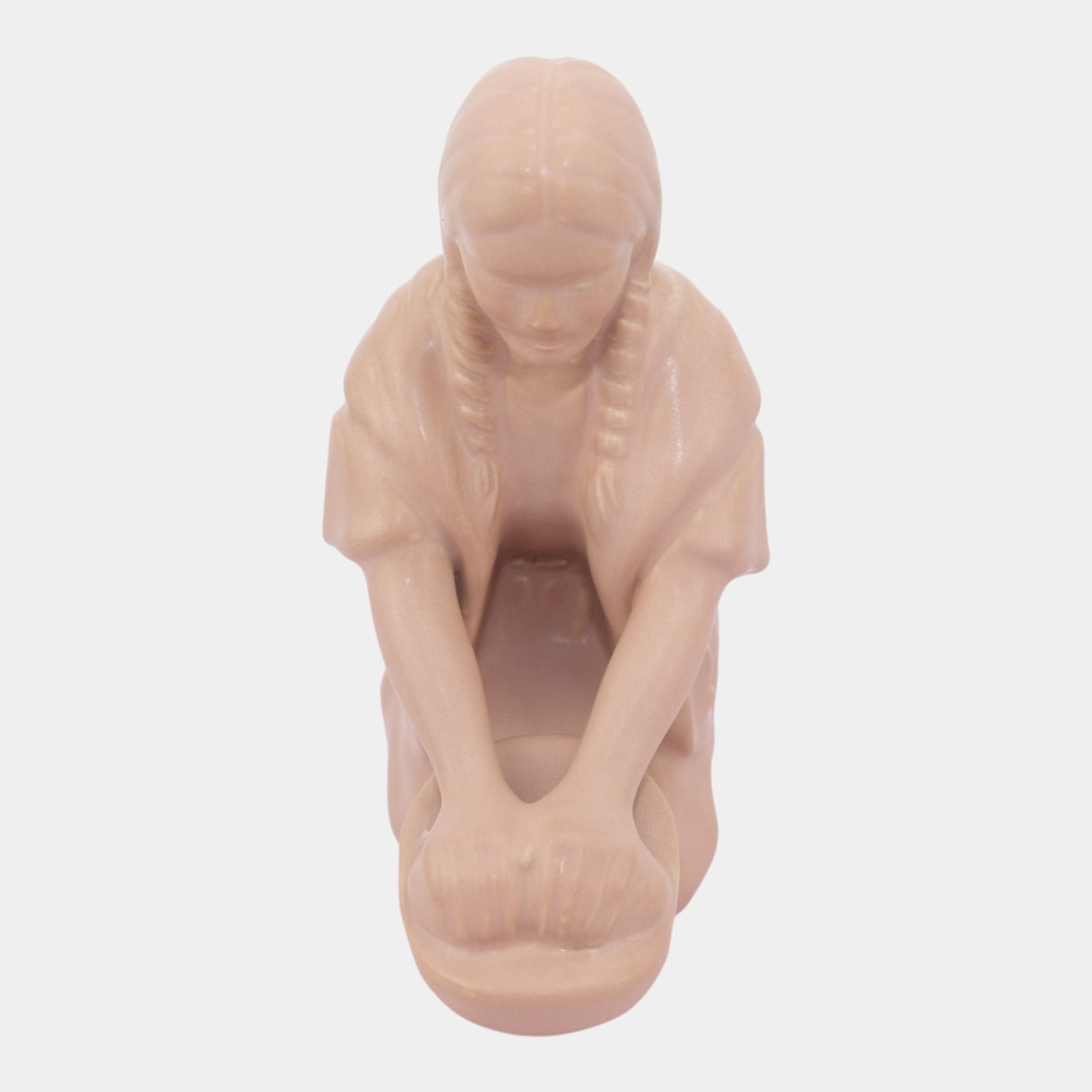 Van Briggle Vintage Art Pottery Native American Woman Ceramic Figurine: We offer affordable in-house shipping on all items. Van Briggle Vintage Art Pottery Native American Woman Ceramic Figurine Excellent original condition. No chips, cracks, damage or repair of any kind