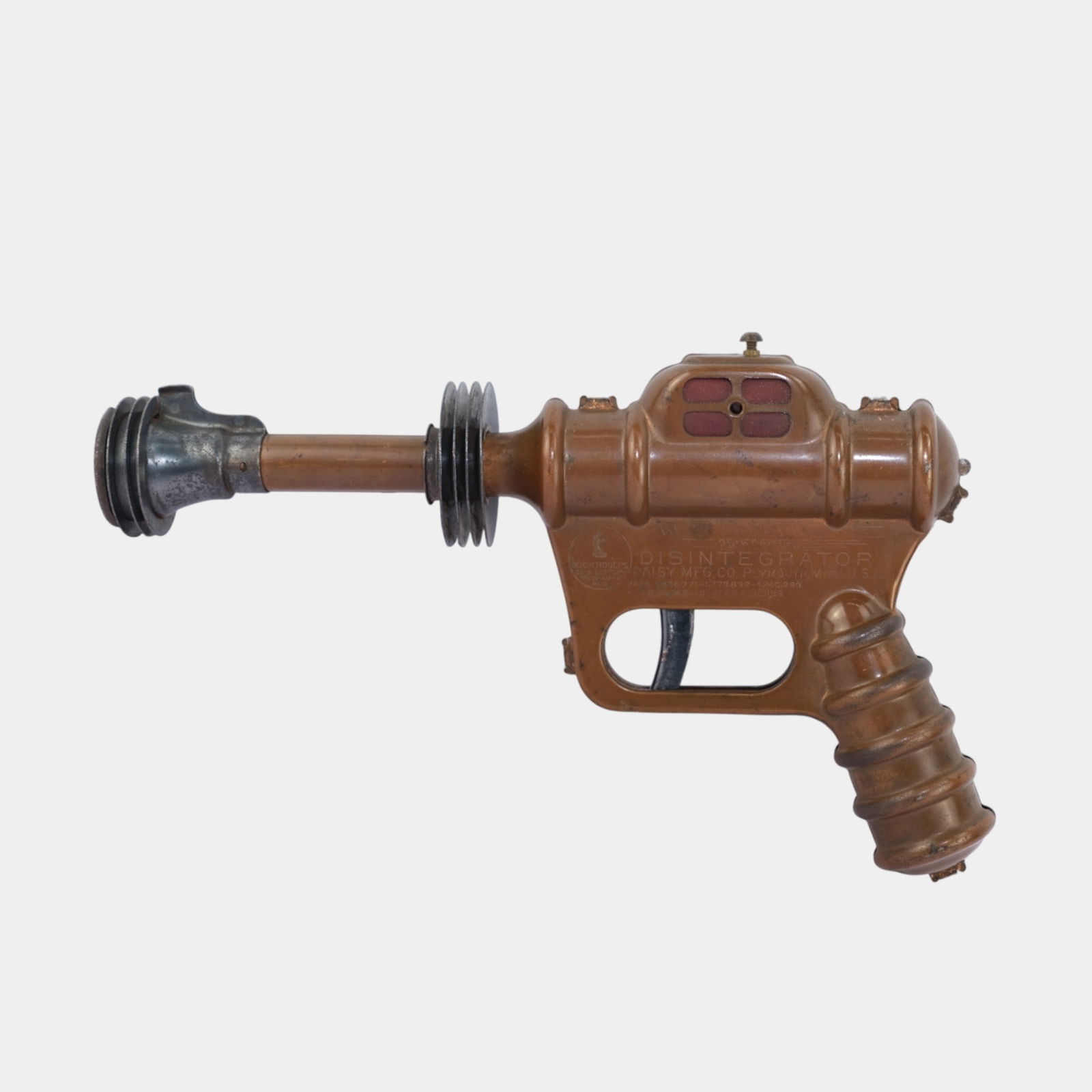 Daisy MFG Co. 1930s Buck Rogers Patinated Disintegrator Pistol Ray Gun XZ-38: We offer affordable in-house shipping on all items. Daisy MFG Co. 1930s Buck Rogers Patinated Disintegrator Pistol Ray Gun XZ-38 Iconic 1930s Buck Rogers XZ-38 Disintegrator Pistol produced by Daisy
