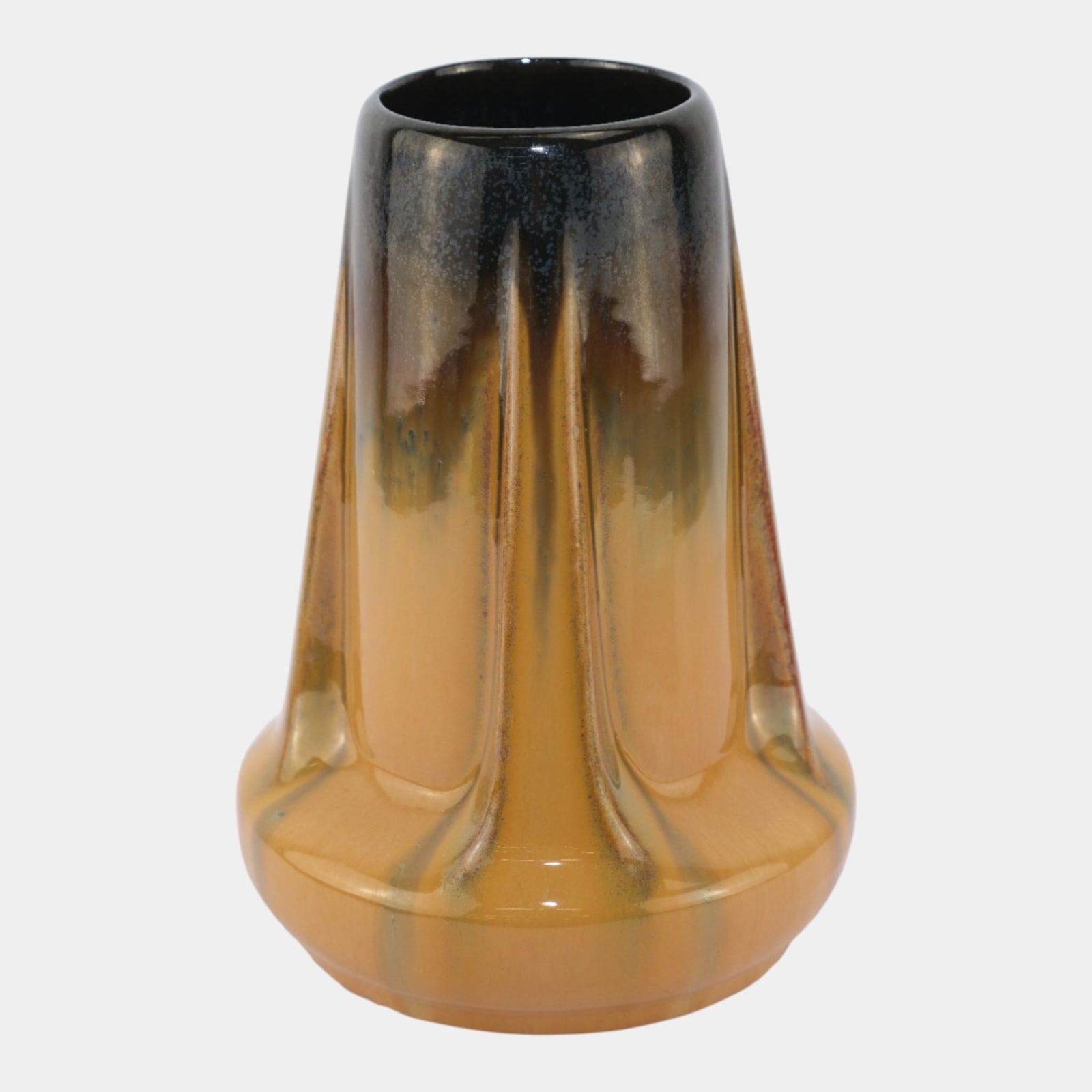 Fulper Arts And Crafts Pottery Cats Eye Dark Glaze Ceramic Vase 47 (1 of 6)