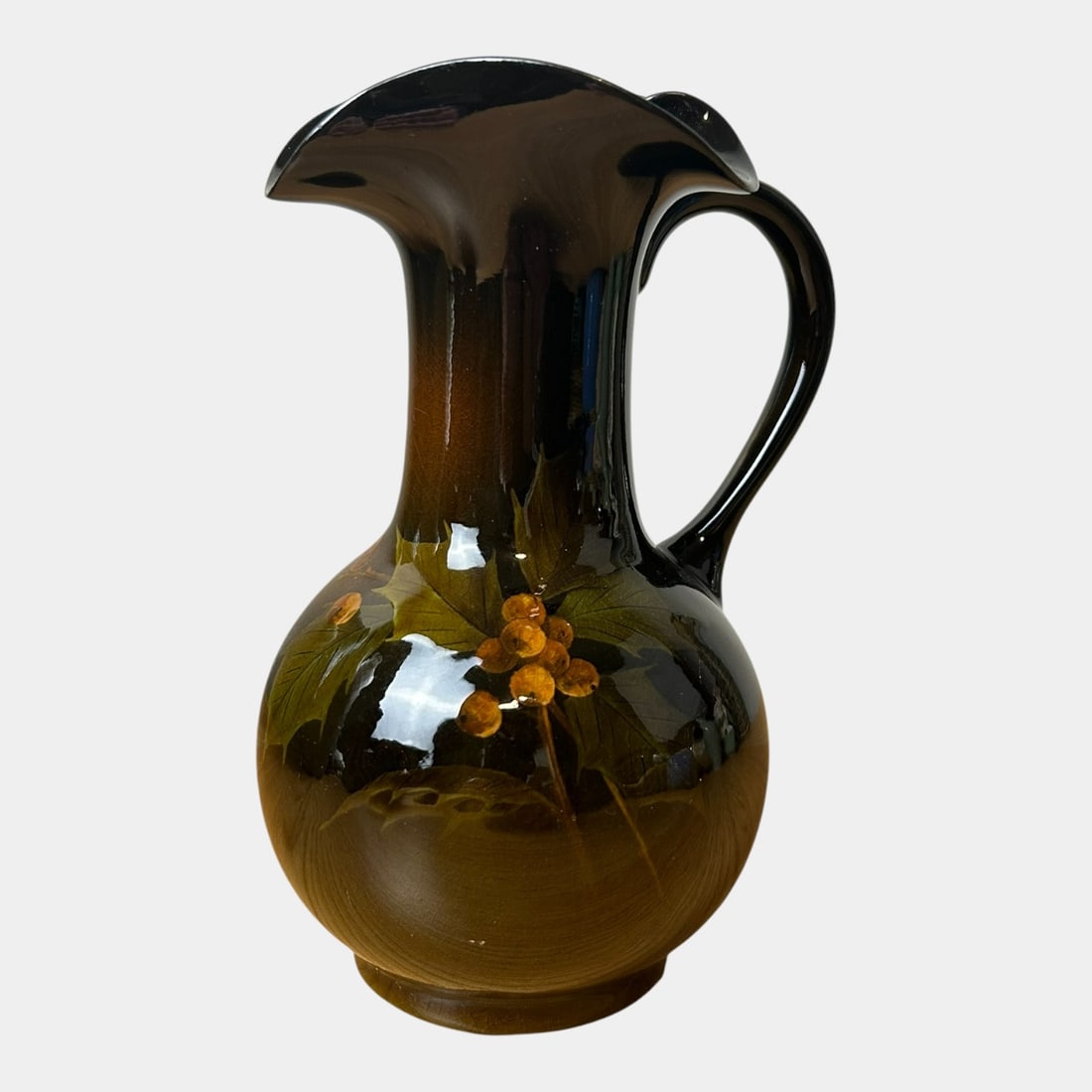 Rookwood Pottery 1897 Standard Glaze Leaf & Berry Decorated Ewer 40 Sara Sax (1 of 6)