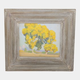 Lester Nass (Austrian, 1894-1990) Oil On Board Tucson Arizona Framed Painting