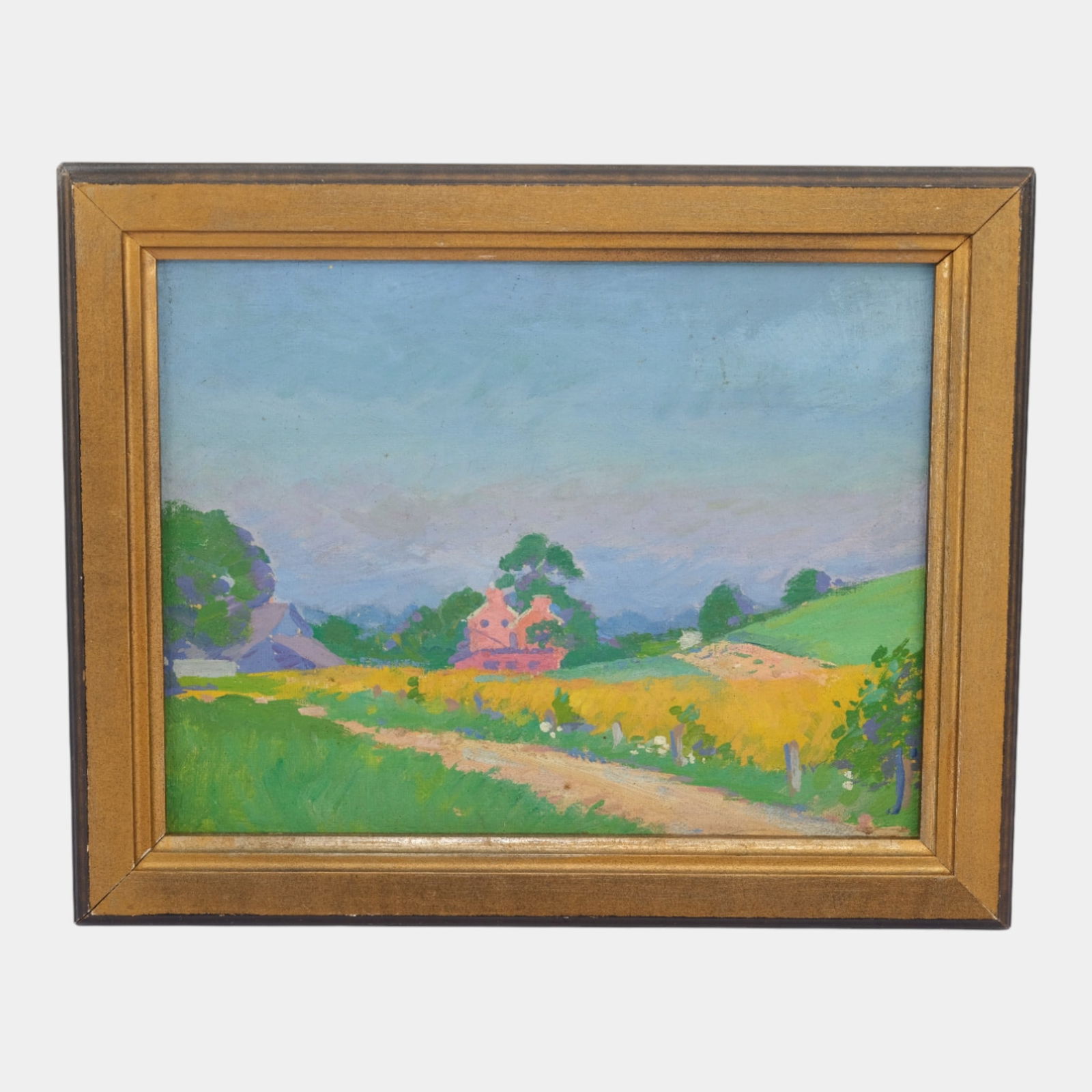 Arthur P. Conant (American, 1889-1966) Pastel "Loon Lake NY" 1923 Framed Painting (1 of 7)