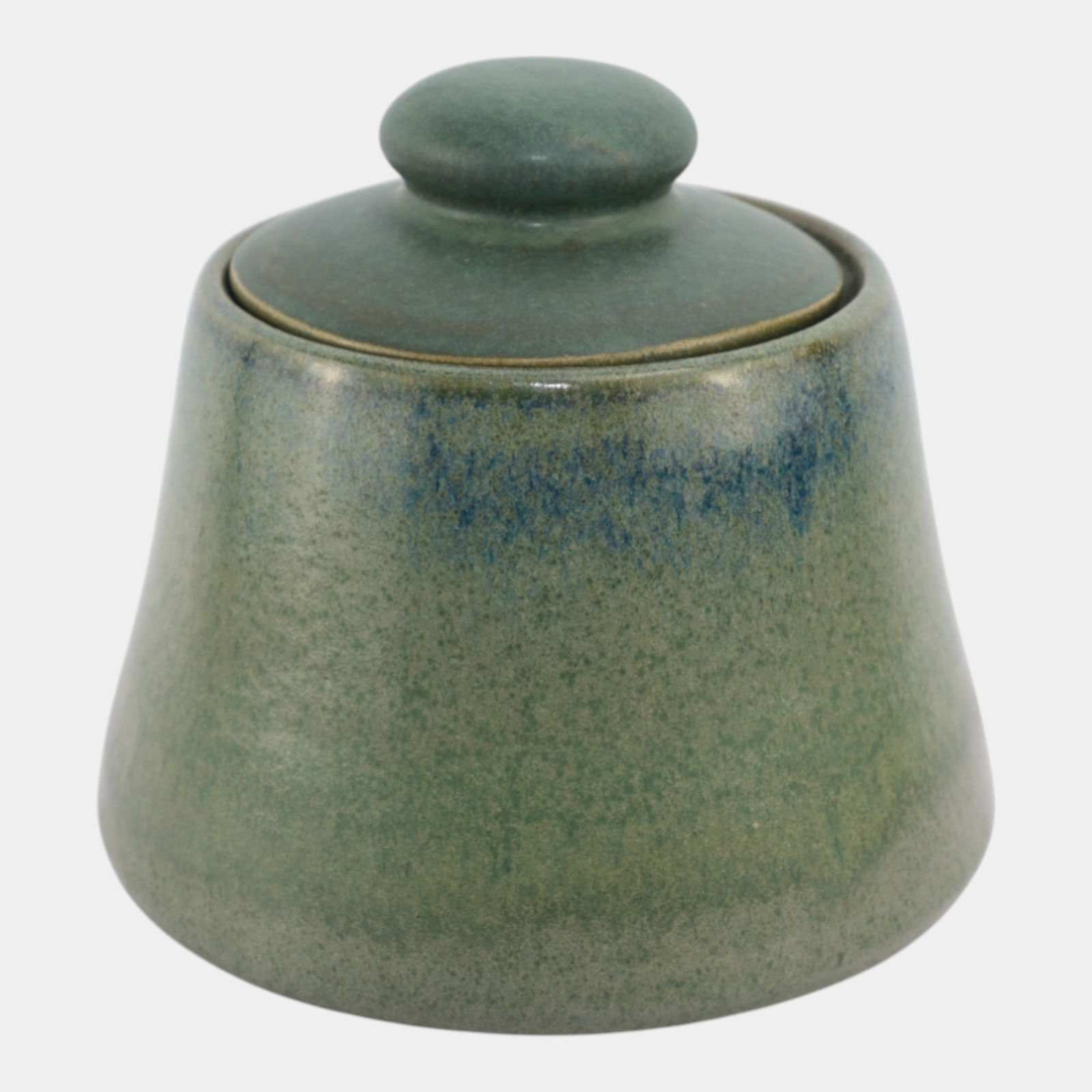 Fulper 1923 Arts And Crafts Pottery Matte Green And Blue Ceramic Lidded Humidor (1 of 7)