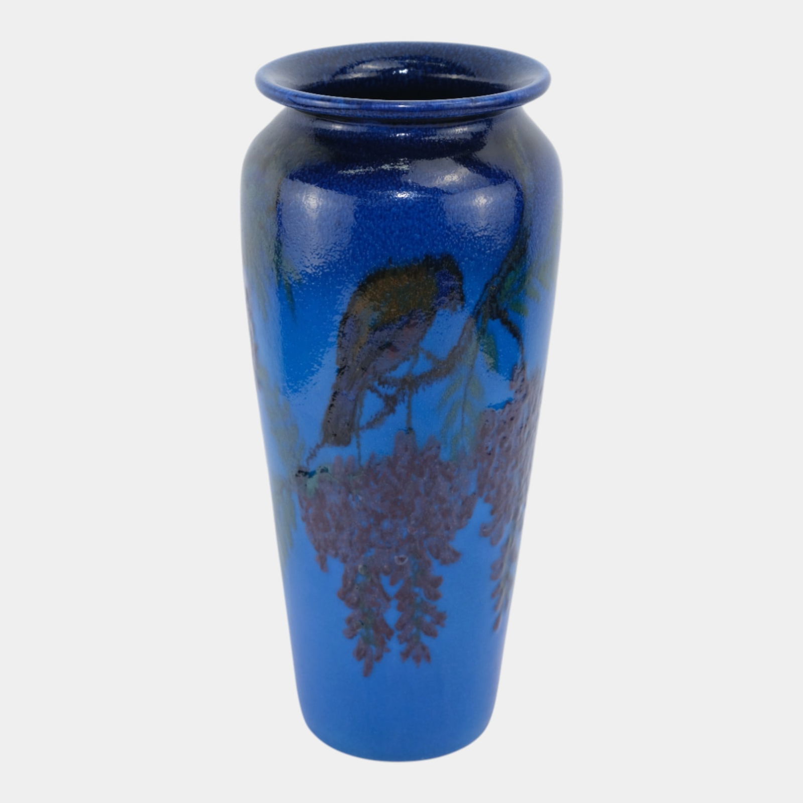 Rookwood 1924 Vintage Arts And Crafts Pottery Blue Flower Bird Ceramic Vase 2790: We offer affordable in-house shipping on all items. Rookwood 1924 Vintage Arts And Crafts Pottery Blue Flower Bird Ceramic Vase 2790 Vividly colored and gracefully decorated, this 1924 Rookwood Arts