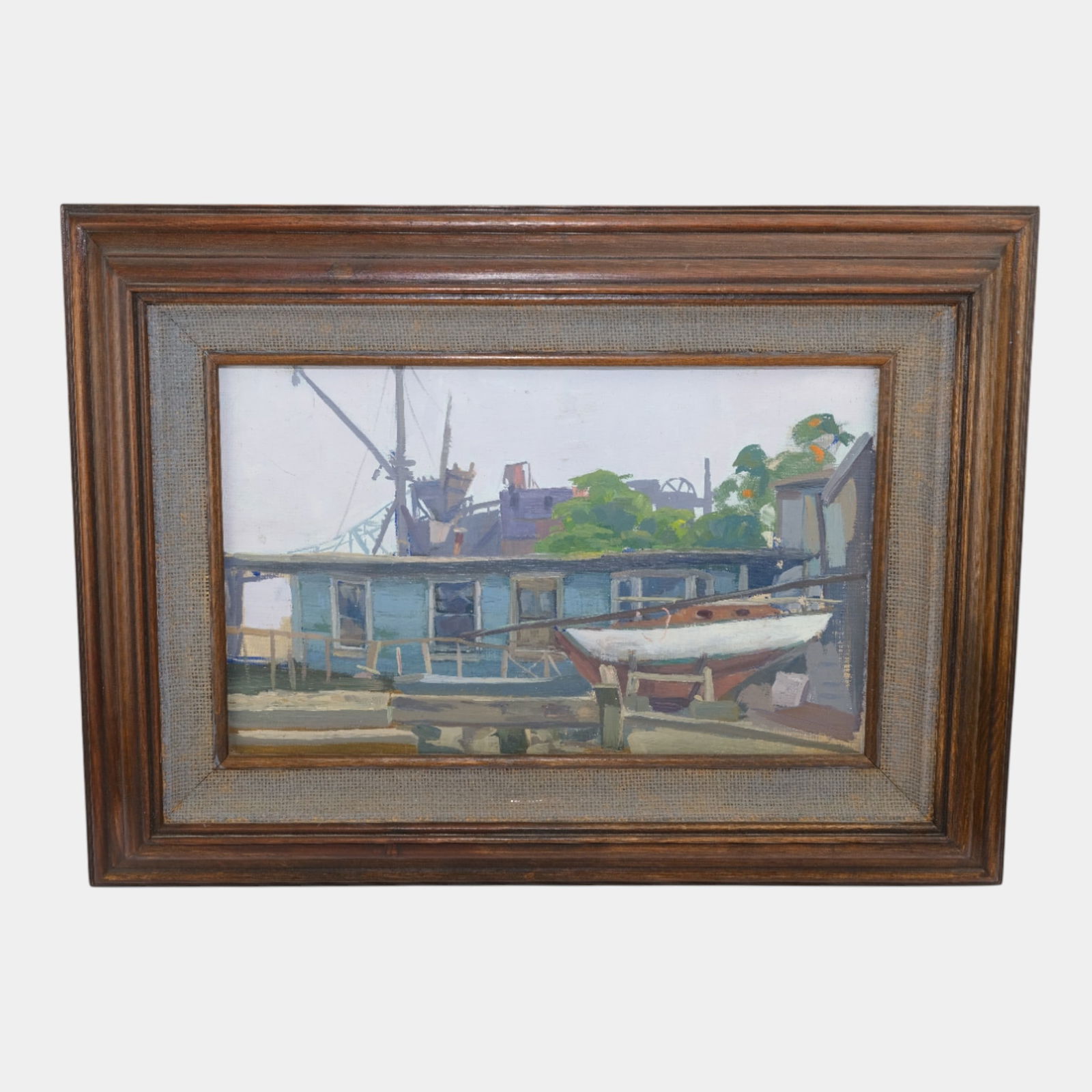 Lester Nass (Austrian, 1894-1990) Oil On Board Key West, Florida Framed Painting: We offer affordable in-house shipping on all items. Lester Nass (Austrian, 1894-1990) Oil On Board Key West, Florida Framed Painting Loosely impressionistic and sun-washed, this framed oil on board b