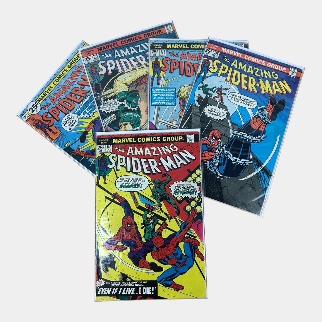 Amazing Spider-Man Grouping Of 5 Bronze Age Comic Books Marvel Comics (1 of 2)