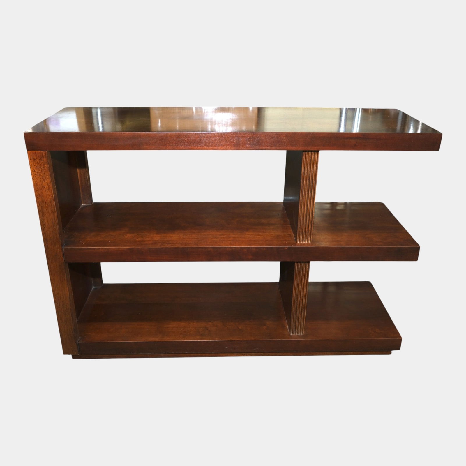 Bernhardt Furniture Co. Wooden Art Deco Open End Bookshelf / Etagere (1 of 6)