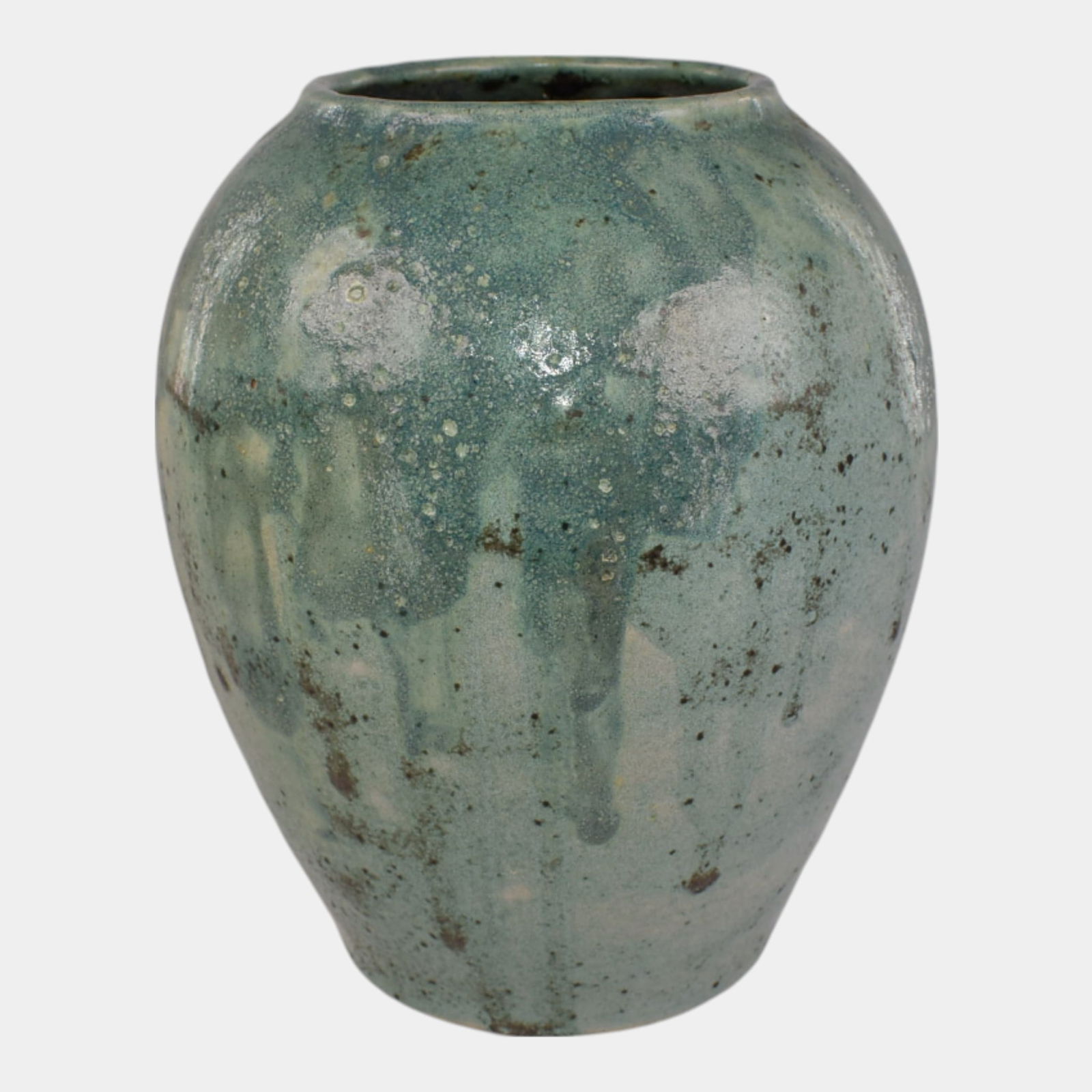 American Southern Art Pottery Green Ceramic Vase (1 of 6)