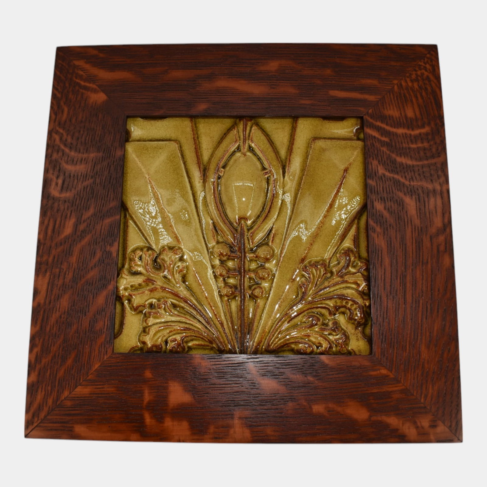 Motawi Tileworks Pottery Yellow Archer Framed Ceramic Tile (1 of 5)