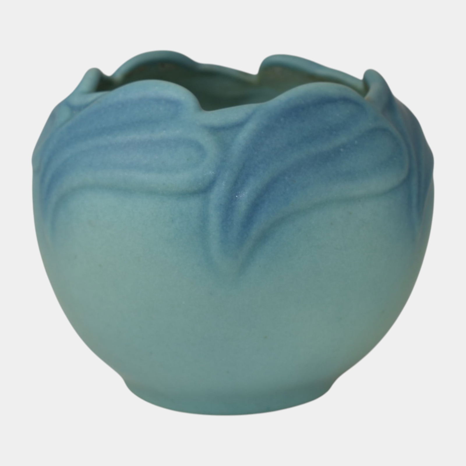 Van Briggle 1950s Vintage Pottery Blue Ceramic Flower Vase (1 of 6)