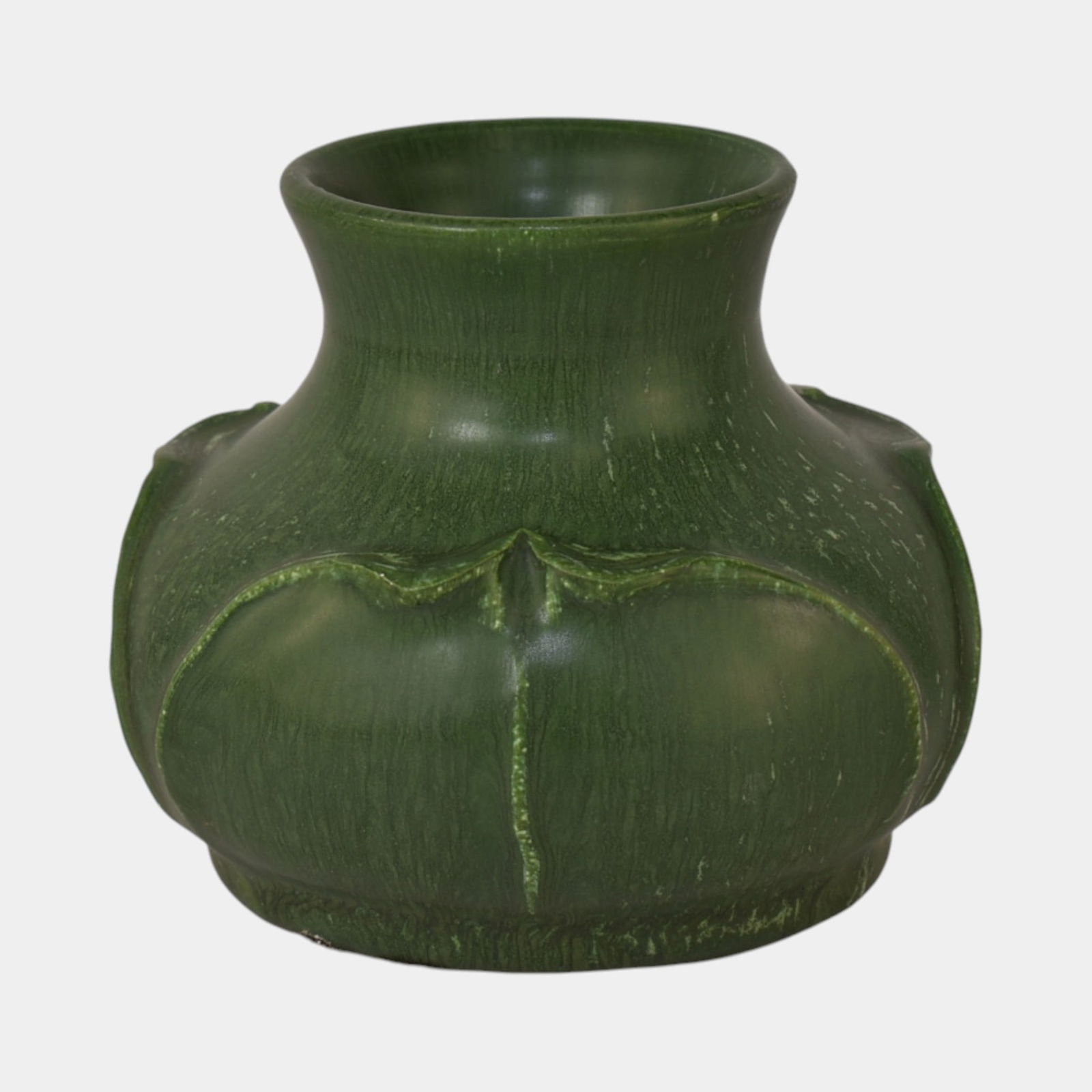 Ephraim Faience Hand Made Art Pottery Green Vase: Professional, fast, and affordable in house shipping available for all items. Ephraim Faience Hand Made Art Pottery Green Vase Great design and color. Excellent original condition. No chips, cracks,
