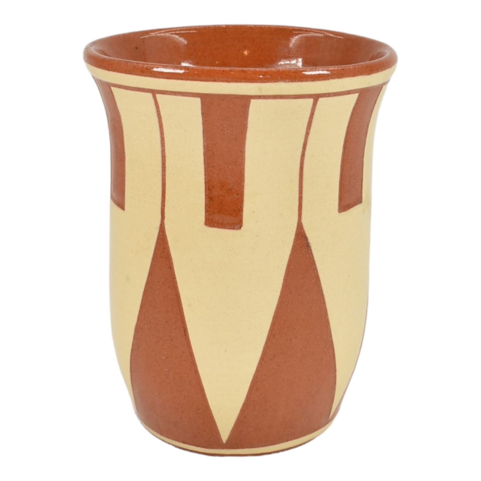 Pine Ridge Sioux Dakota Pottery Geometric Tumbler Vase Talbot: Professional, fast, and affordable in house shipping available for all items. Pine Ridge Sioux Dakota Pottery Geometric Tumbler Vase Talbot Attractive tumbler or vase with a strong Native American ge