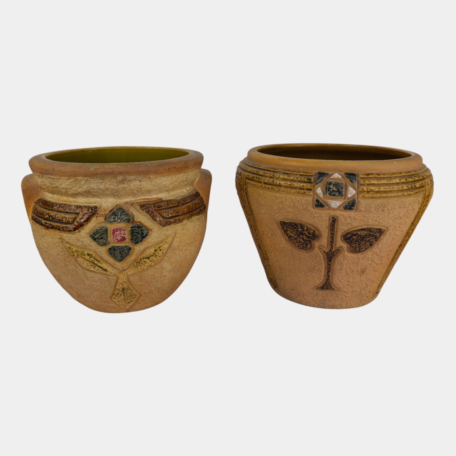Roseville Mostique 1916 Art Pottery Jardiniere Planters (1 of 6)