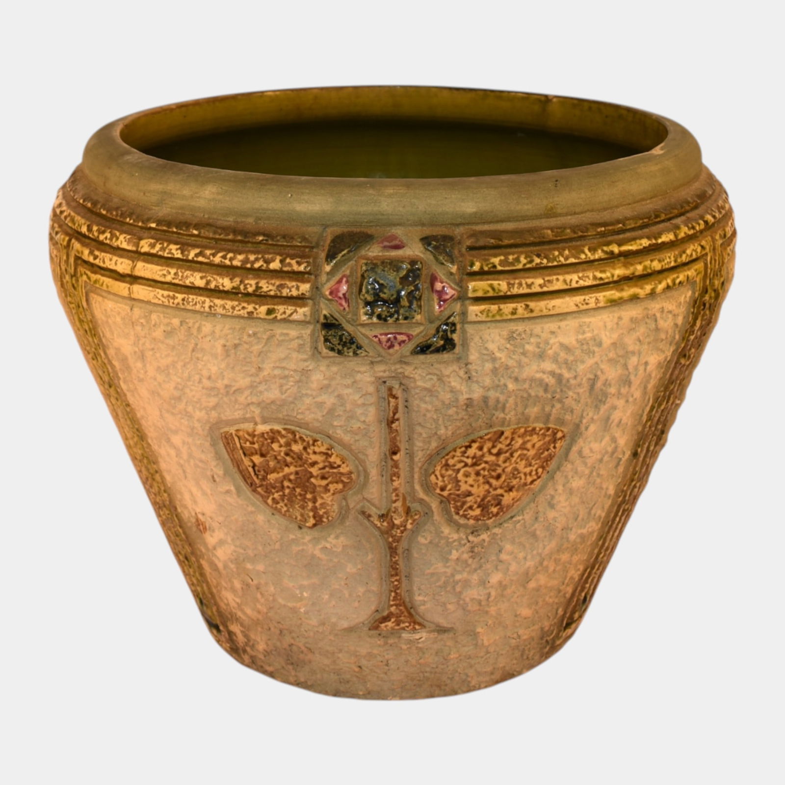 Roseville Mostique Vintage Art Pottery Large 10" Jardiniere Planter (1 of 8)