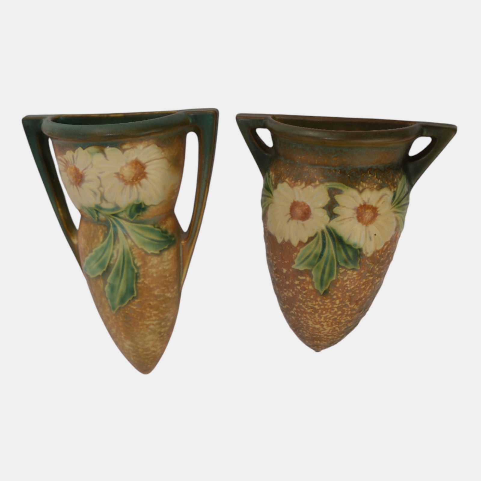 Roseville Dahlrose 1928 Vintage Art Pottery Wall Pockets (1 of 6)