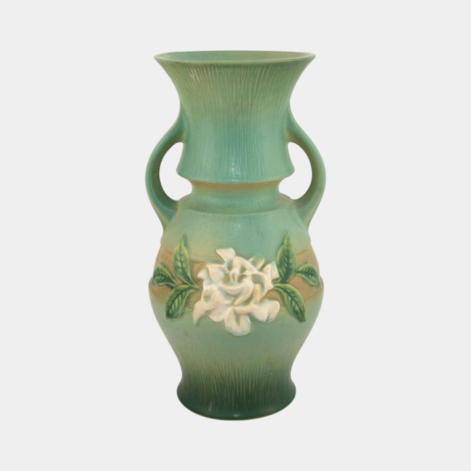 Roseville Pottery Gardenia Green Vintage Art Pottery Vase 688-12 (1 of 4)