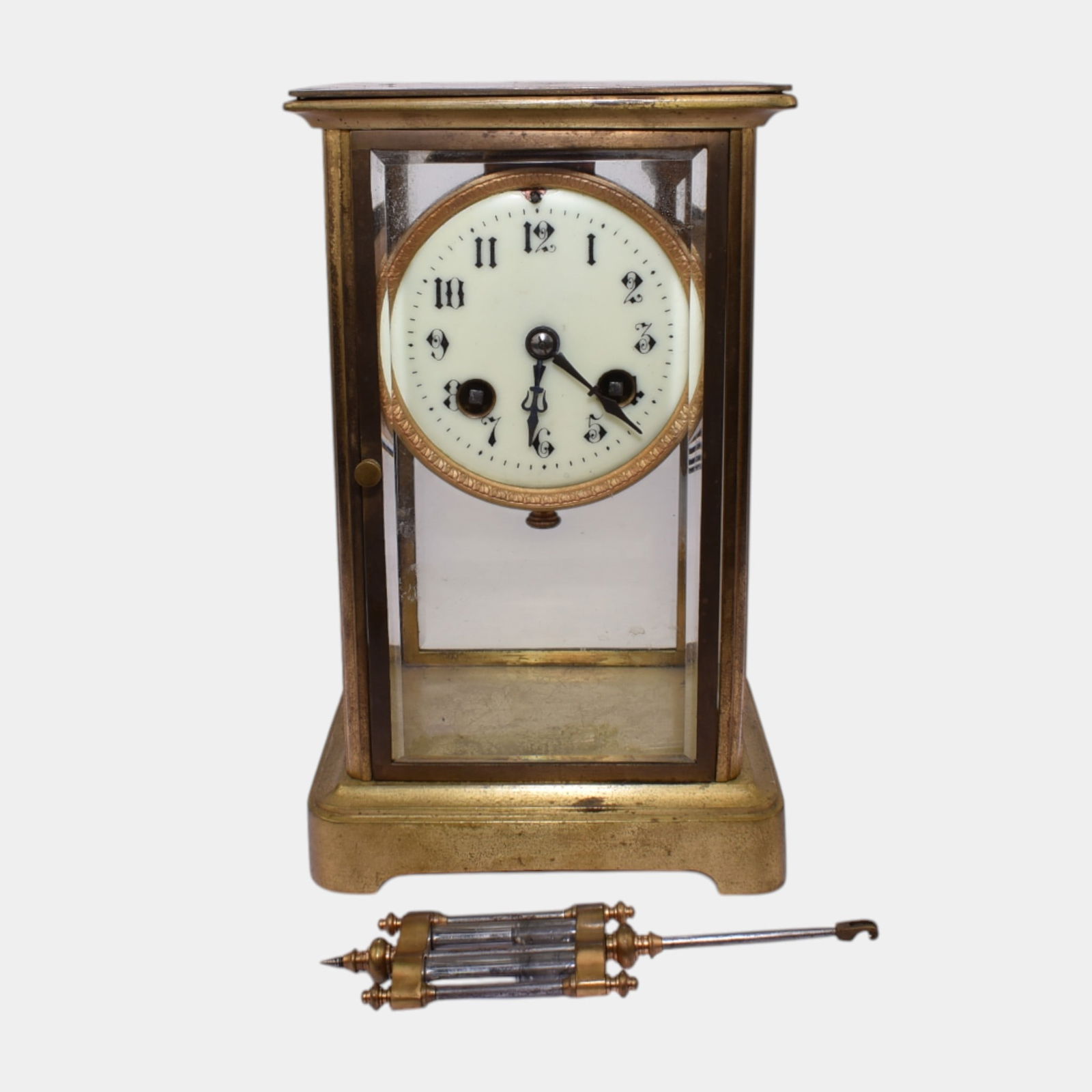 Medaille D'Argent 1889 French Brass Wind Up Clock (1 of 5)
