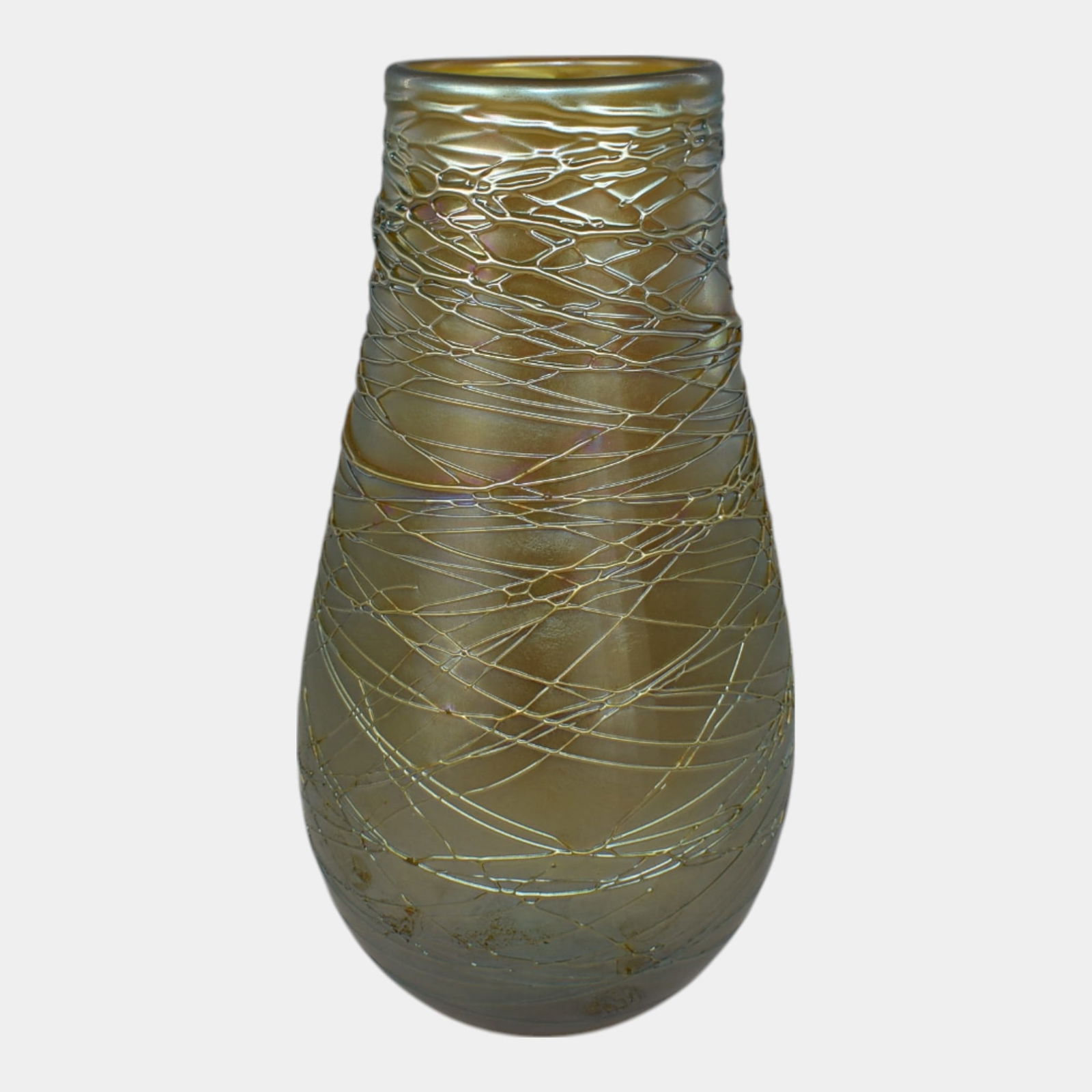 Durand Vintage Art Green Glass Vase (1 of 6)