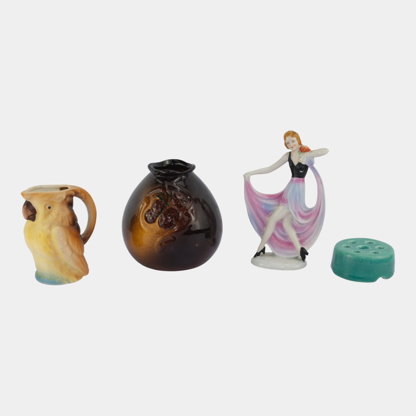 Weller Rookwood And More Art Pottery Ceramic Vase Figurine Flower Frog & Pitcher (1 of 7)