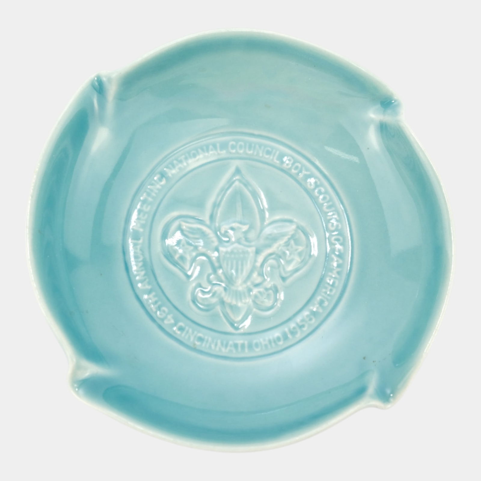 Rookwood Pottery 1956 46th Annual Meeting of the Boy Scouts Ceramic Tray (1 of 3)