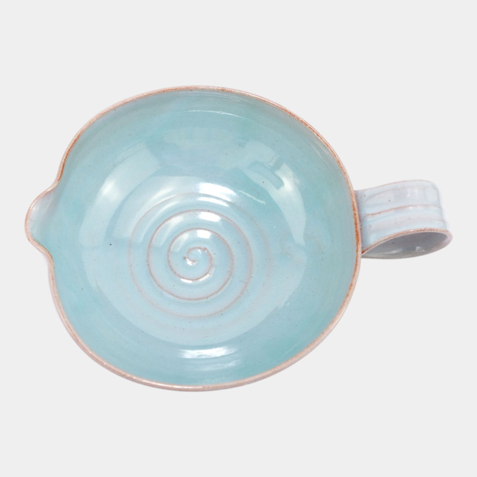 Edwin & Mary Scheier Studio Art Pottery White And Turquoise Handled Pitcher Bowl: Professional, fast, and affordable in house shipping available for all items. Edwin & Mary Scheier Studio Art Pottery White And Turquoise Handled Pitcher Bowl Excellent original condition. No chips,